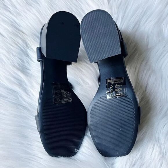 Qupid Katen - 46 Buckle Chunky Heels Black Size 7.5 - Picture 4 of 6